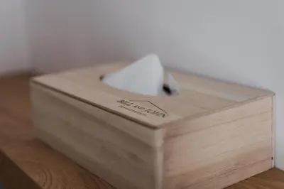 a wooden box sitting on top of a wooden table at Acropolis Prestige Residence in Athens