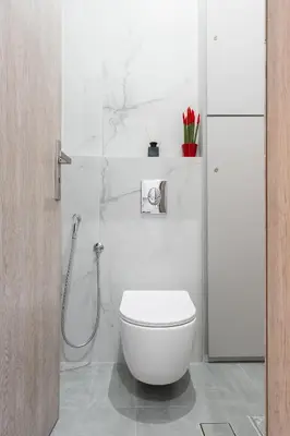 a white bathroom with a toilet and a shower at Theo's Cozy Apartment's near Athens airport in Spáta