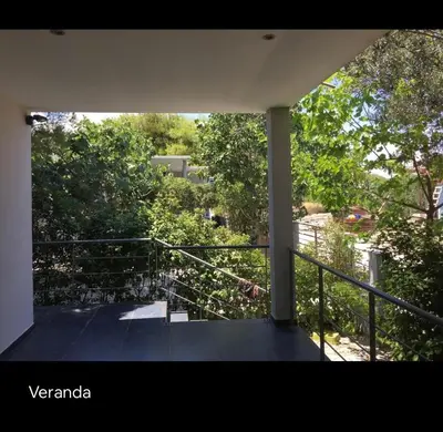 a view of a balcony from a house at Summer House / Πόρτο Ράφτη in Porto Rafti